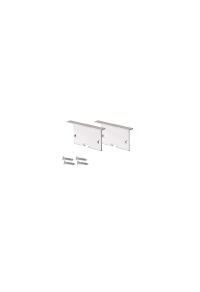 КОМПЛЕКТ ЗА МЕТАЛ И КАПАЧКИ ЗА  P281, 2 PCS БЕЗ ДУПКА