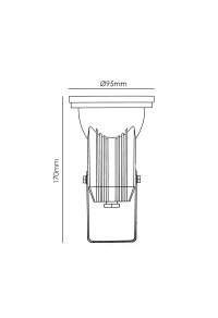 Garden light GU10 Grey