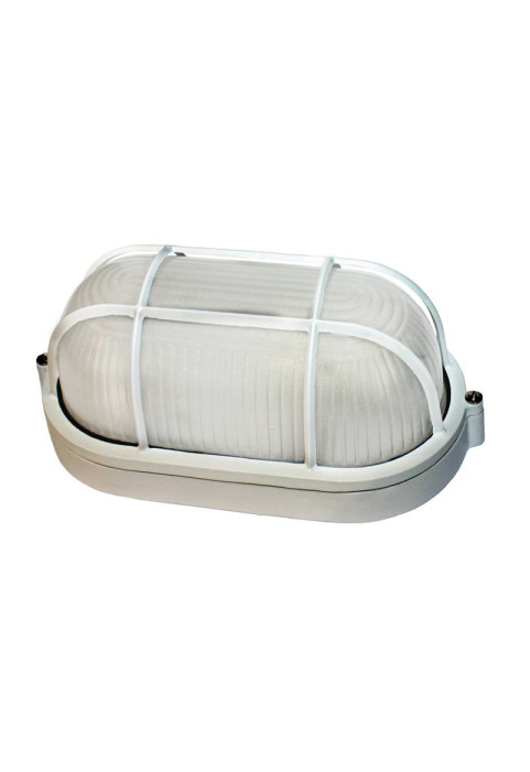 BULK HEAD Ε27 208mm GREY WITH GRID