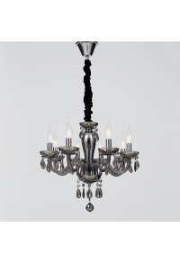 NETTO PENDANT LUMINAIR 8XE14 TINT CRYSTAL + CHROME METAL Φ49×Η168CM TULIA