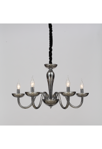 ПОЛИЛЕЙ ACA LIGHTING / 5X14 TINTED CRYSTAL+CHROME METAL Φ69XH168CM LUNARIA