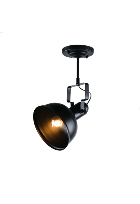 АПЛИК  1ΧΕ27 ЧЕРЕН МЕТАЛЕН Φ18XH39cm RIVIERA