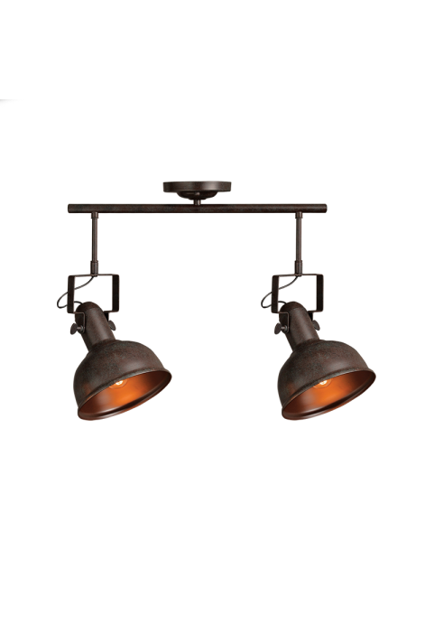 NETTO CEIL 2ΧΕ27 METALLIC RUST Φ18X54XH41CM RIVIERA