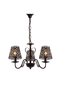 ПОЛИЛЕЙ ACA LIGHTING / 3XE14 METAL BLACK-COPPER Φ55XH85CM EDAM
