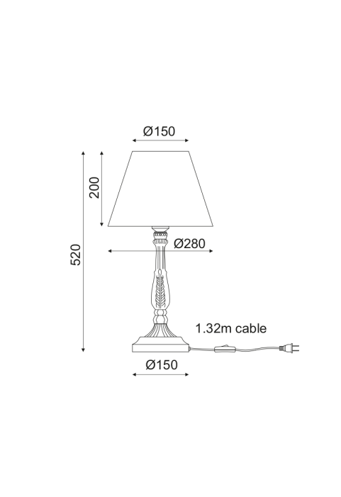 NETTO TABLE LUMINAIR 1ΧΕ14 METAL WHITE PURPLE+SHADE FEATHER Φ28ΧΗ53CM ZIZEL