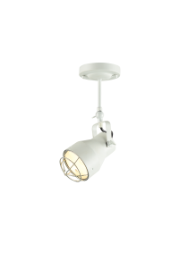 NETTO CEIL 1ΧΕ27 METAL METAL WHITE SILVER GRID Φ10XH36CM DAKOTA