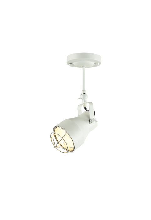 NETTO CEIL 1ΧΕ27 METAL METAL WHITE SILVER GRID Φ10XH36CM DAKOTA
