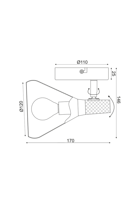 ^ PHASING OUT WALL MOUNTED LUMINAIRE 1ΧΕ14 METALLIC WHITE+ WOOD Φ12Χ14,6CM FJORD