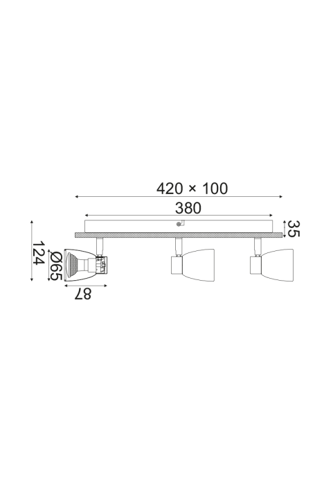^ PHASING OUT WALL MOUNTED LUMINAIRE 3ΧGU10 METALLIC WHITE+WOOD 12,4X42X8,7CM MIYAGI
