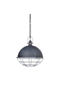 NETTO PENDANT LUMINAIRE 1ΧΕ27 METALLIC GREY Φ35ΧΗ120CM HAMMER