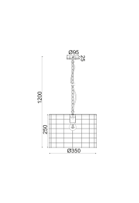 NETTO PENDANT LUMINAIRE 1ΧΕ27 METALLIC WHITE RUST Φ35,2ΧΗ120CM DUBLIN