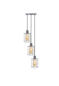 NETTO PENDANT LUMINAIRE 3ΧΕ27 METALLIC CHIMENT Φ20ΧΗ120CM DUBLIN
