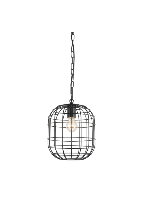 NETTO PENDANT L/F 1ΧΕ27 METAL BLACK Φ24ΧΗ100CM PROMETHEUS