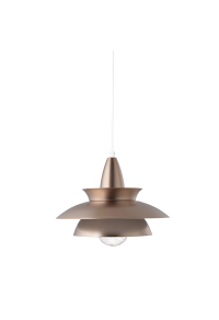 PENDANT LUMINAIRE 1ΧΕ27 METALIC GOLD BRONZE Φ33ΧΗ128CM BROOKLYN