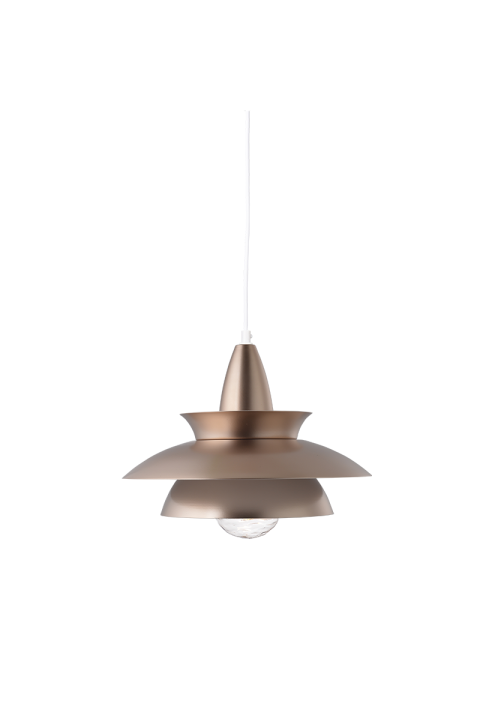 PENDANT LUMINAIRE 1ΧΕ27 METALIC GOLD BRONZE Φ33ΧΗ128CM BROOKLYN