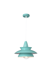NETTO PENDANT LUMINAIRE 1ΧΕ27 METALIC MINT Φ33ΧΗ128CM BROOKLYN