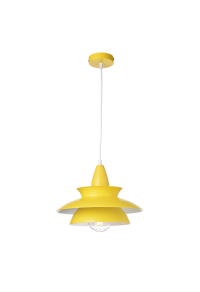 NETTO PENDANT LUMINAIRE 1ΧΕ27 METALIC YELLOW Φ33ΧΗ128CM BROOKLYN