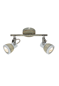 NETTO WALL MOUNTED LUMINAIRE 2×GU10 METALLIC RUST SHADE 26×8×18,5CM INKA