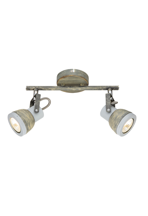 NETTO WALL MOUNTED LUMINAIRE 2×GU10 METALLIC RUST SHADE 26×8×18,5CM INKA