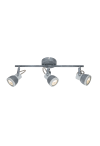 NETTO WALL MOUNTED LUMINAIRE 3×GU10 METALLIC CEMENT SHADE 45×10×19CM INKA