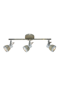 NETTO WALL MOUNTED LUMINAIRE 3×GU10 METALLIC RUST SHADE 45×10×19CM INKA