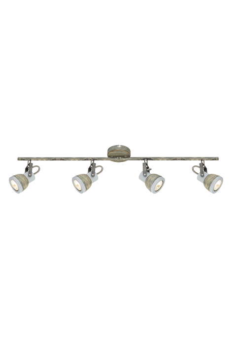 NETTO WALL MOUNTED LUMINAIRE 4×GU10 METALLIC RUST SHADE 68×10×19CM INKA