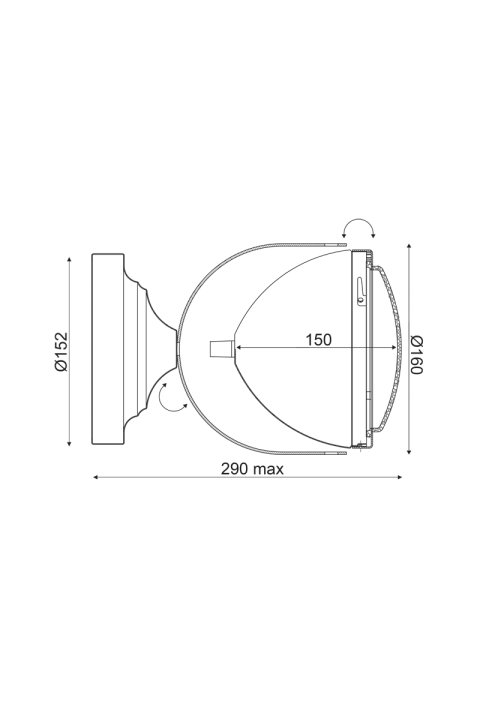 АПЛИК 1ΧΕ14 МЕТАЛЕН ЦВЯТ + СТУКЛО Φ15,2ΧΗ24,7CM HARLEY
