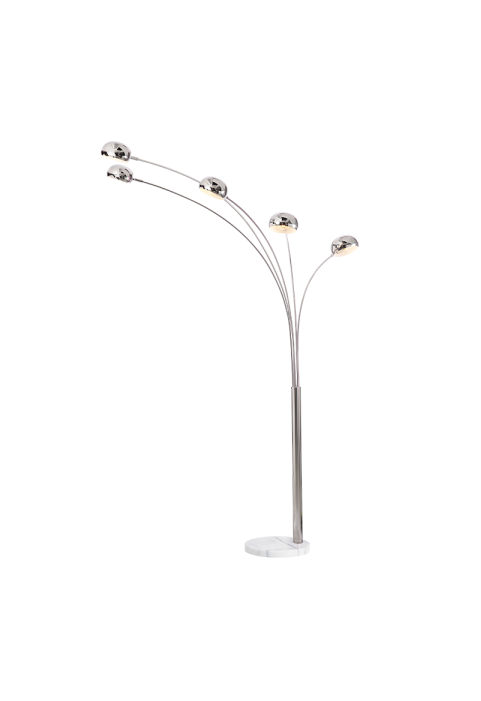 ЛАМПИОН 5ΧΕ27 ЦВЯТ МЕТАЛ +МРАМОР 153Χ115ΧΗ198CM MARKELLA