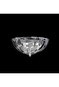 NETTO WALL L/F 2XG9 CRYSTAL + CHROME METAL 28,5Χ17,5Χ14CM LUCA