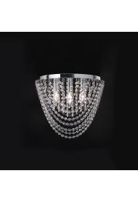 NETTO L/F CEILING 4XE14 CRYSTAL + CHROME METAL Φ40ΧΗ30CM MISSY