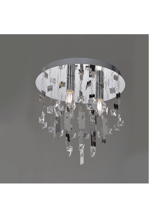 ПЛАФОН SOMER / CEILING LIGHT 3XE14 CHROME METAL Φ35XH32.5CMM SOMER