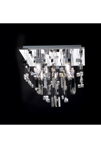 ПЛАФОН SOMER / CEILING LIGHT 4XE14 CHROME METAL 40X40XH32CM SOMER