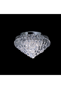 ПЛАФОН 3ΧΕ14 ЦВЯТ МЕТАЛ+КРИСТАЛ Φ35ΧΗ20CM VICA