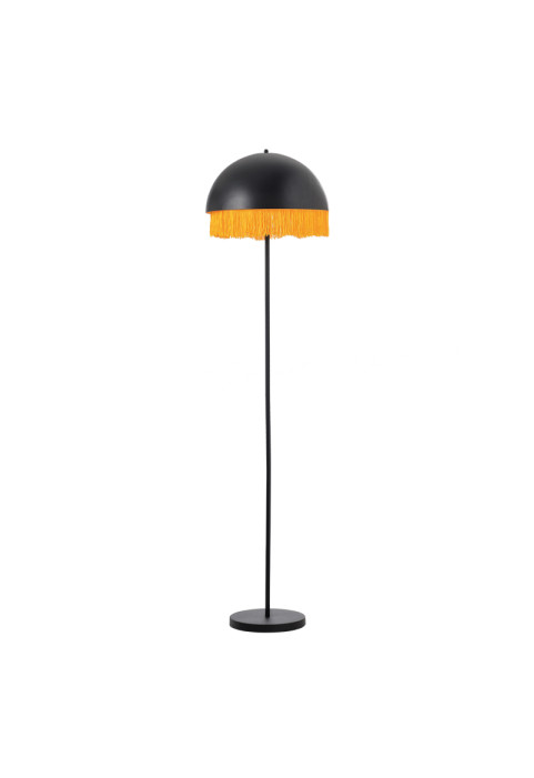 ЛАМПИОН 2ΧΕ27 МЕТАЛНО ЧЕРЕН/МЕСИНГ + КОНЦИ   Φ40ΧΗ155CM