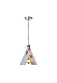 ПЕНДЕЛ 1ΧΕ27 ЦИМЕНТ+КОЖА  20Χ10ΧΗ100CM ALFA