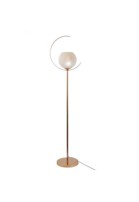 ЛАМПИОН  1ΧΕ27 МЕТАЛЕН ЗЛАТО + ПЕРЛЕ  СТЪКЛО Φ35ΧH150CM IPARELLE