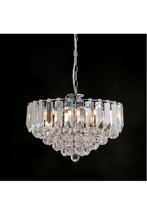 ПЕНДЕЛ GRAPPA / HANGING LAMP 3XE14 ACRYLIC+CHROME METAL Φ38,XH98CM GRAPPA