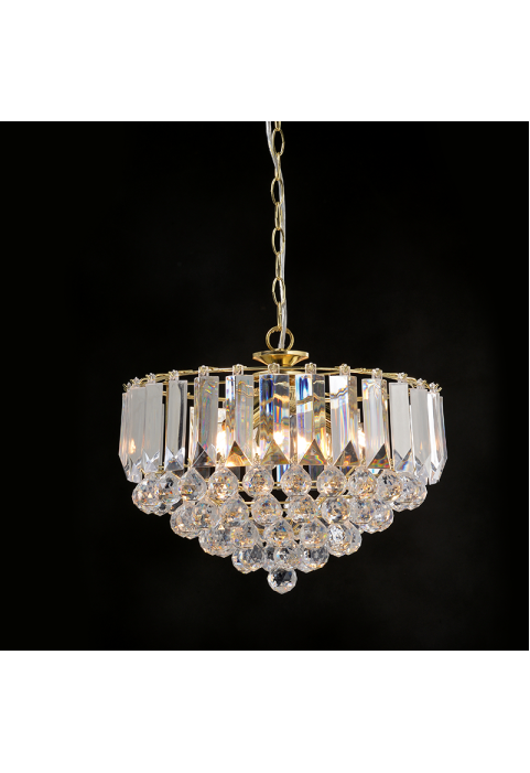 ПЕНДЕЛ GRAPPA / HANGING LAMP 3XE14 ACRYLIC+GOLDEN METAL Φ38,XH98CM GRAPPA