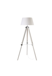 ЛАМПИОН 1ΧΕ27 ДЪРВО+БЯЛ АМПАЗУР+ЦВЯТ МЕТАЛ 65Χ55ΧΗ144CM MOUSSE
