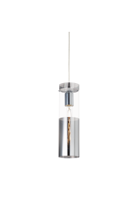 ПЕНДЕЛ 1ΧΕ27 ЦБЯТ СТЪКЛО + МЕТАЛ  Φ10ΧΗ120CM DEJAVU