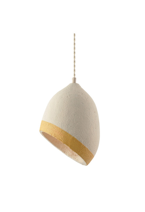 ПЕНДЕЛ 1ΧΕ27 БЯЛ/ЖЪЛТ ГЛИНА Φ20ΧΗ120CM