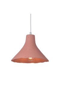 ПЕНДЕЛ 1ΧΕ27 РОЗОВ ГЛИНА Φ25ΧΗ120CM