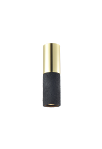 Луна ACA LIGHTING / 1XGU10 BLACK CLAY+METAL BRASS Ø7XH24CM PLACEBO