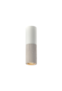 Луна ACA LIGHTING / 1XGU10 GREY CLAY+METALLIC WHITE Φ7XH24CM PLACEBO