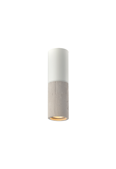 Луна ACA LIGHTING / 1XGU10 GREY CLAY+METALLIC WHITE Φ7XH24CM PLACEBO
