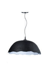 ПЕНДЕЛ 1ΧΕ27 ЧЕРНА/СРЕБЪРНА ГЛИНА  Φ45ΧΗ120CM