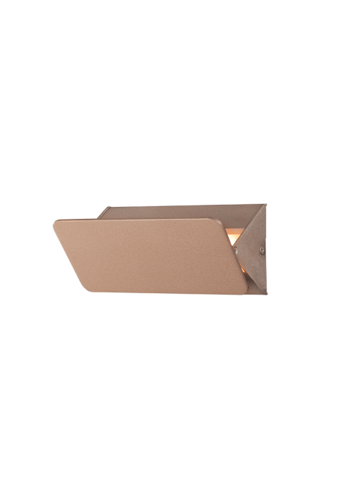 ОСВЕТИТЕЛНО ТЯЛО ЛЕД 5W 3000K ЗЛАТЕН АЛУМИН 16X8X5,5CM PYRAMID