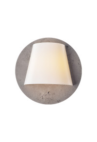 АПЛИК ЛЕД 5W 3000Κ ЦВЯТ ЦИМЕНТ MDF+ БЯЛО ПЛАСТМАСОВО  Φ25Χ12,5