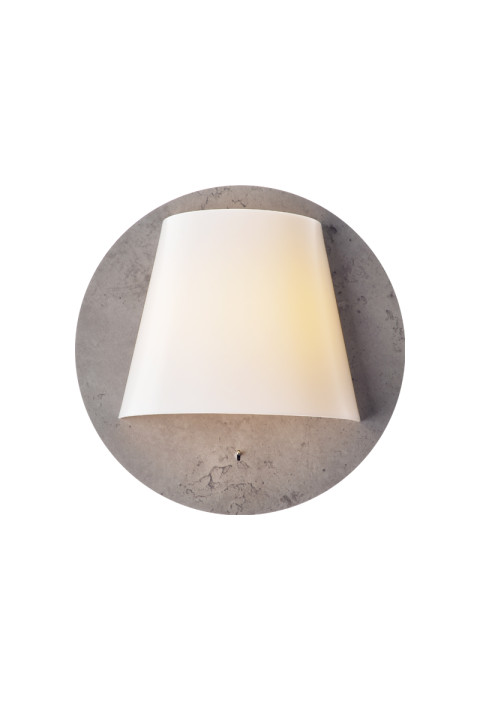 АПЛИК ЛЕД 5W 3000Κ ЦВЯТ ЦИМЕНТ MDF+ БЯЛО ПЛАСТМАСОВО  Φ25Χ12,5