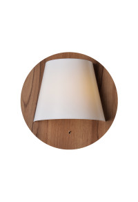 АПЛИК ЛЕД 5W 3000Κ ЦВЯТ ТЪМНЕН НА ДЪРВО  MDF+ БЯЛО ПЛАСТМАСОВО Φ25Χ12,5 